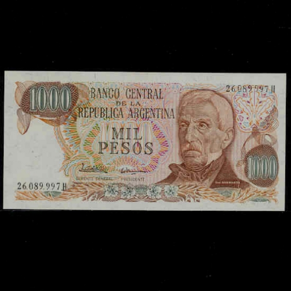 ARGENTINA-ƸƼ-GENERAL JOSE DE SAN MARTIN(ȣ ý  긶ƾ -屺)-1.000 PESOS-1983