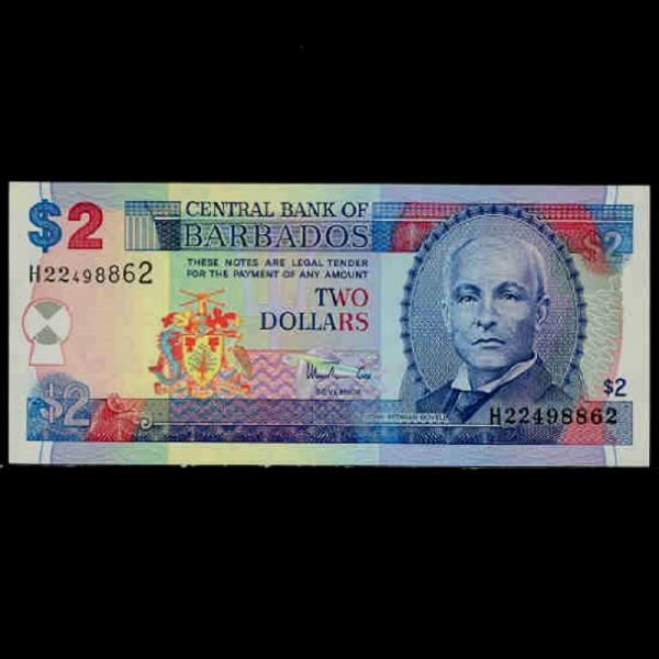 BARBADOS-ٺ̵-J.R.BOVELL(  -)-2 DOLLARS-1980