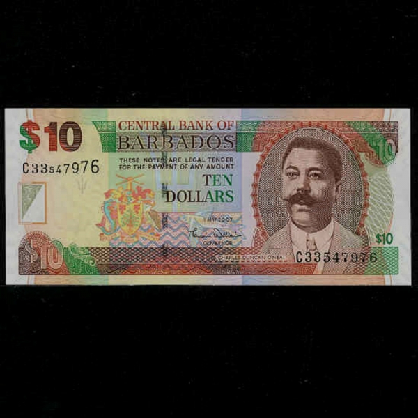 BARBADOS-ٺ̵-CHARLES DUNCAN ONEAL(  -ǻ)-10 DOLLARS-2007