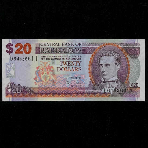 BARBADOS-ٺ̵-SAMUEL JACKMAN PRESCOD(繫  -ǿ)-20 DOLLARS-2007