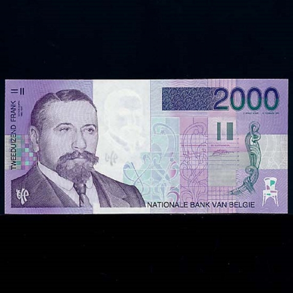 BELGIUM-⿡-BARON VICTOR HORTA(丣 Ÿ-డ)-2.000 FRANCS-1994