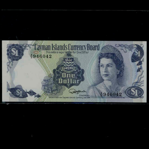 CAYMAN ISLANDS-̸-QUEEN ELIZABETH 2-1 DOLLAR-1985