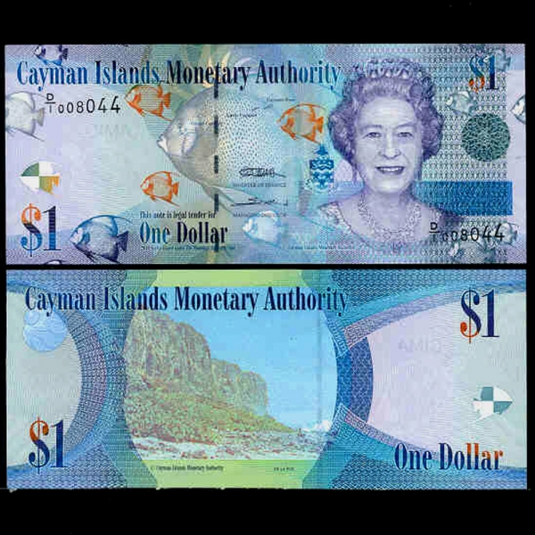 CAYMAN ISLANDS-̸-QUEEN ELIZABETH 2-1 DOLLAR-2010