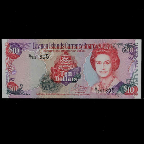 CAYMAN ISLANDS-̸-QUEEN ELIZABETH 2-10 DOLLARS-1996
