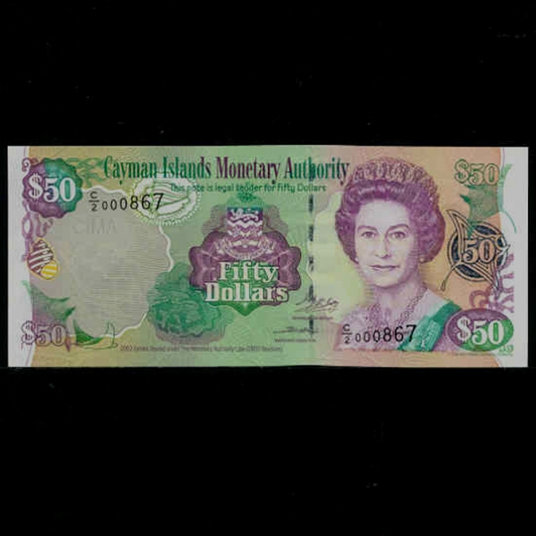 CAYMAN ISLANDS-̸-QUEEN ELIZABETH 2-50 DOLLARS-2003