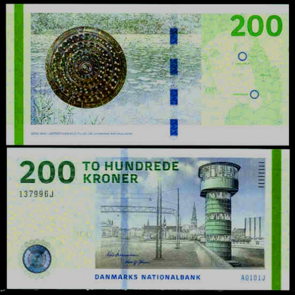 DENMARK-ũ-P67a-DENMARK-ũ-KNIPPEL BRIDGE-200 KRONER-2010