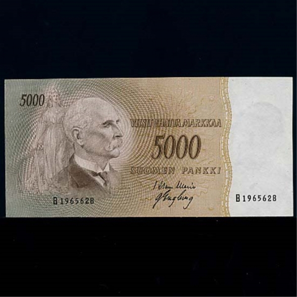 FINLAND-ɶ-P94-KAARLO JUHO STAHLBERG(ī ȣ 纣- ɶ )-5.000 PANKKI-1955 