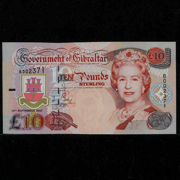 GIBRALTAR--P30-QUEEN ELIZABETH 2-10 POUNDS-2002