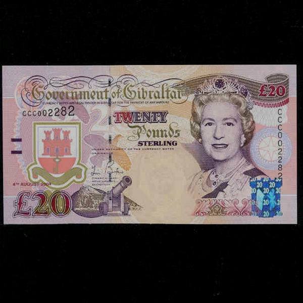 GIBRALTAR--P31-QUEEN ELIZABETH 2-20 POUNDS-2004