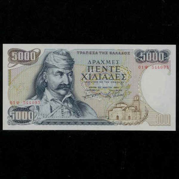 GREECE-׸-P203-T.KOLOKOTRONIS(׿ν ݷƮδϽ-屺)-5.000 DRACHMAES-1984