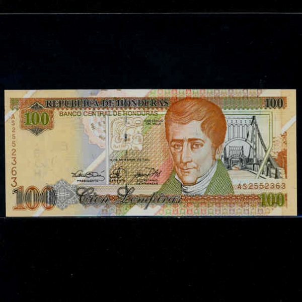 HONDURAS-µζ-P77d-J.C.DEL VALE-100 LEMPIRAS-2000