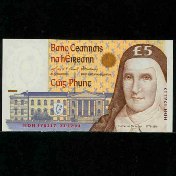 IRELAND-Ϸ-P75b-CATHERINE MCAULEY(ĳ ƿø)-5 POUNDS-1994