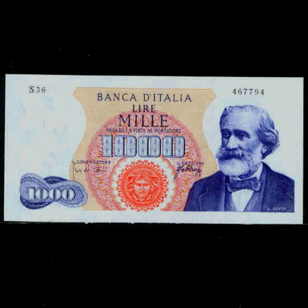 ITALIA-Ż-P96a-G.VERDI(ּ -۰)-1.000 LIRE-1962