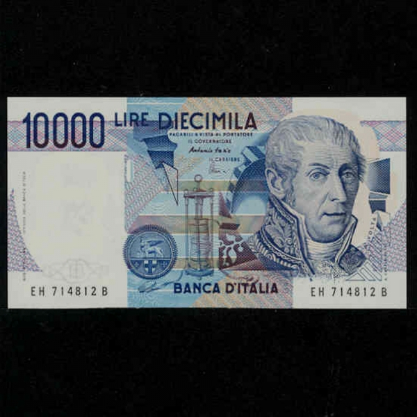 ITALIA-Ż-P97c-A.VOLTA(˷ Ÿ-)-10.000 LIRE-1984