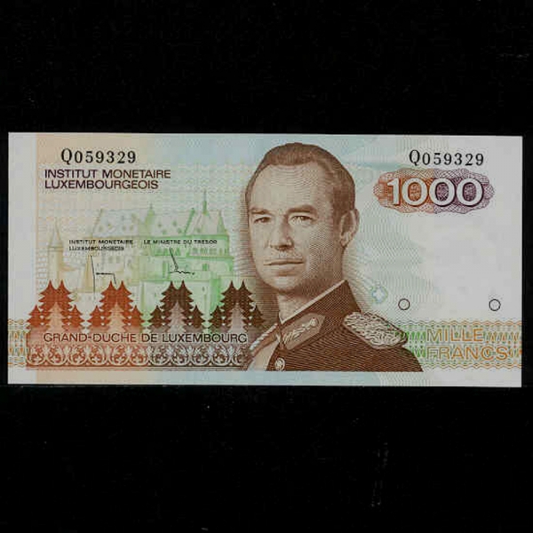 LUXEMBOURG-θũ-P59-GRAND DUKE JEAN()-1.000 FRANCS-1985