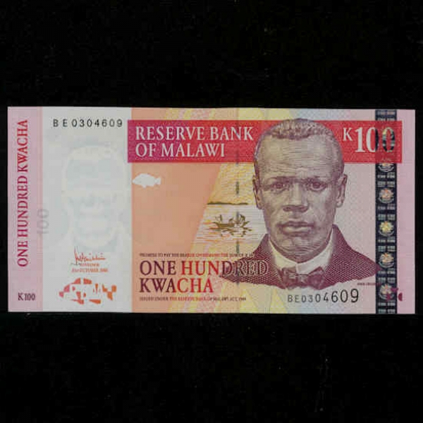 MALAWI--P46-JOHN CHILEMBWE()-100 KWACHA-2005