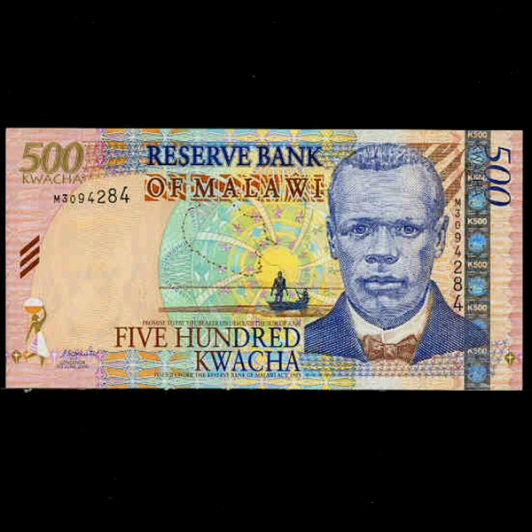 MALAWI--P48A-JOHN CHILEMBWE()-500 KWACHA-2003