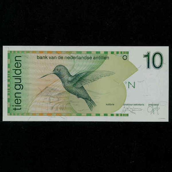 NETHERLANDS ANTILLES-״ ƿ-P23c-KOLIBRIE()-10 GULDEN-1994