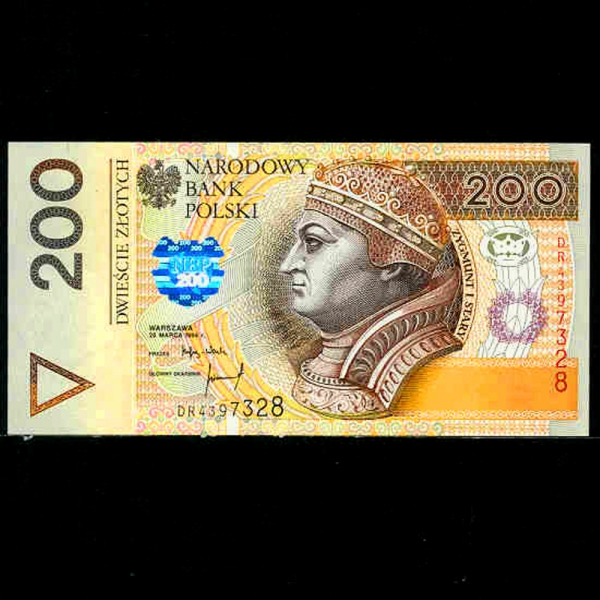 POLAND--P177-KING SIGISMUND 1(ñ⽺Ʈ 1-)-200 ZLOTYCH-1994