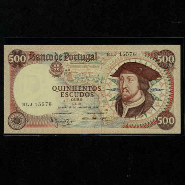 PORTUGAL--P170a-JOAO 3(־ 3-)-500 ESCUDOS-1966