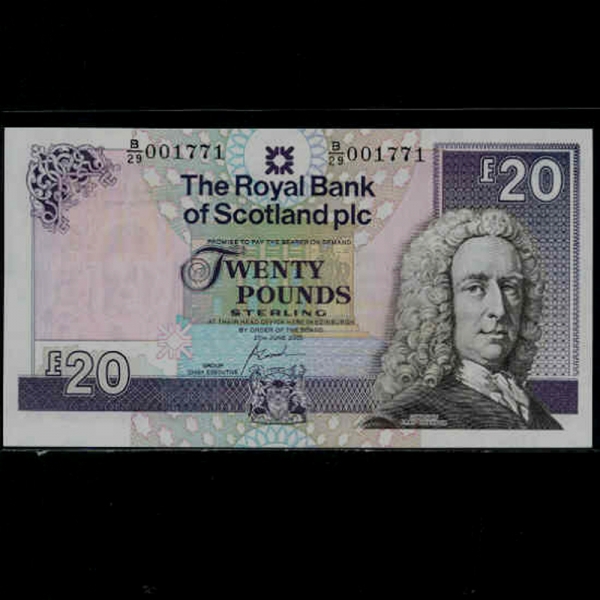 SCOTLAND-Ʈ-P354d-LORD ILAY(Ƹ ⺧-)-20 POUNDS-2000