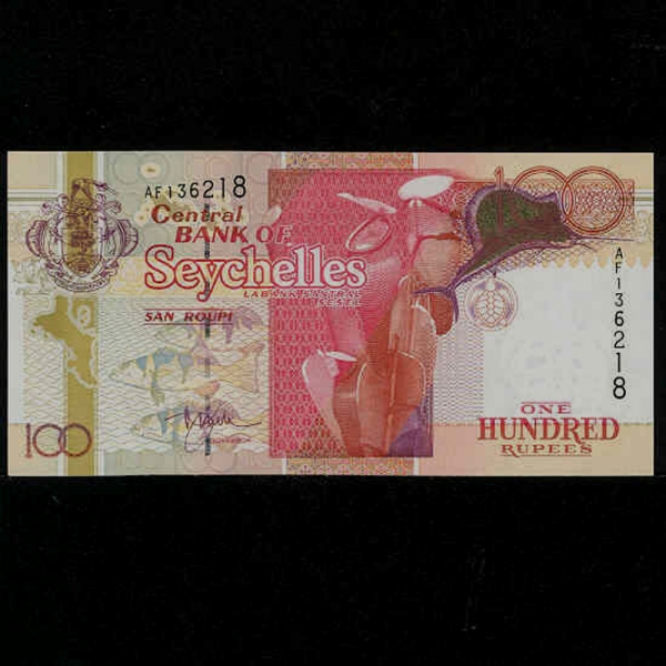 SEYCHELLES-̼-P38-PITCHER PLANT( ).SAILFISH(ġ)-100 RUPEES-1998