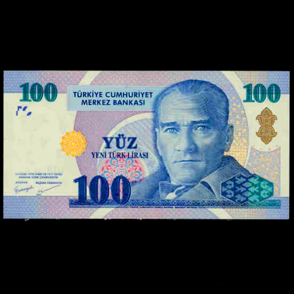 TURKEY-Ű-P221-KEMAL ATATURK(Ÿ ɸ ŸƢũ-)-100 NEW LIRA-2005