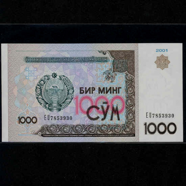 UZBEKISTAN-Űź-P82-AMIR TEMUR MUSEUM-1.000 SUM-2005