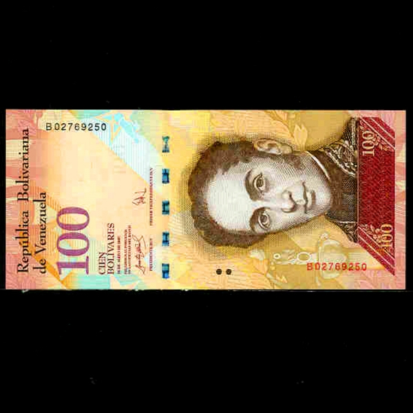 VENEZUELA-׼ȭ-P93a-SIMON BOLIVAR(ø ٸ-)-100 BOLIVARES-2007