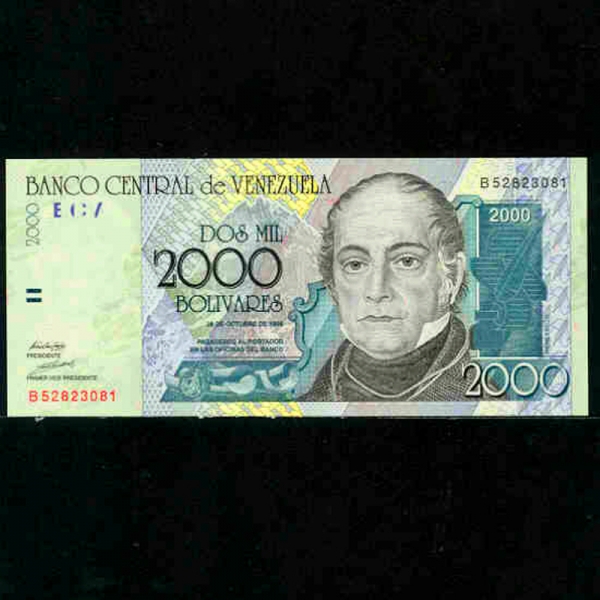 VENEZUELA-׼ȭ-P80-ANDRES BELLO(ȵ巹 -ܱ)-2.000 BOLIVARES-1998