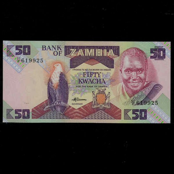 ZAMBIA--P28-K.KAUNDA(ɳ׽ ī-)-50 KWACHA-1986