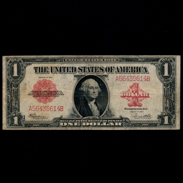 UNITED STATES OF AMERICA-̱-P189-GEORGE WASHINGTON( -ʴ)-1 DOLLAR-1923