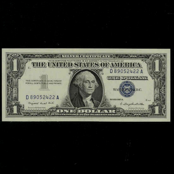 UNITED STATES OF AMERICA-̱-P419a-GEORGE WASHINGTON( -ʴ)-1 DOLLAR-1957