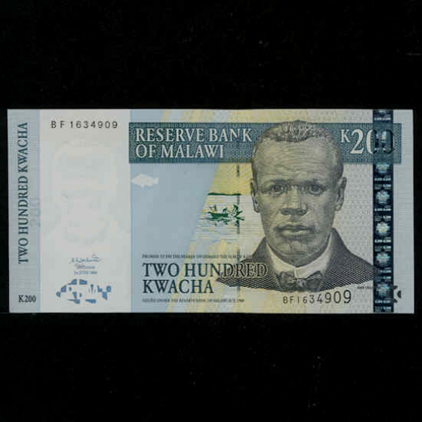 MALAWI--P55-JOHN CHILEMBWE()-200 KWACHA-2004