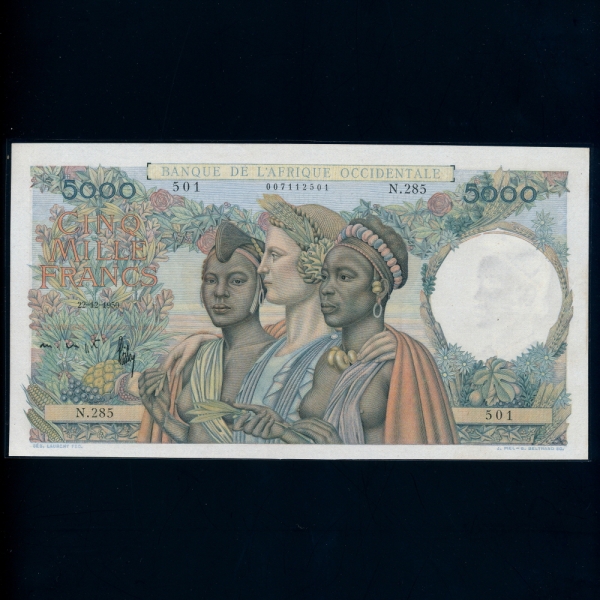 FRENCH WEST AFRICA- ī-5,000 FRANCS-#43-1950