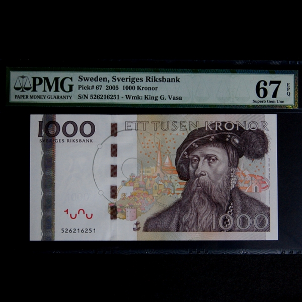 SWEDEN--PMG67-1,000 KRONOR-#67-2005