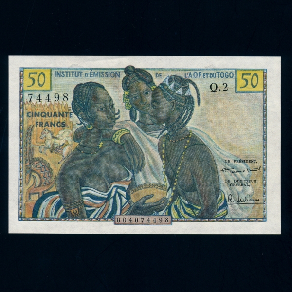 FRENCH WEST AFRICA/TOGO- ī/-P45-50 FRANCS-1956