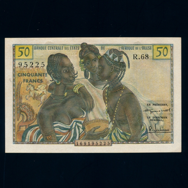 WEST AFRICAN STATES-ī  ü-P1-50 FRANCS-1958