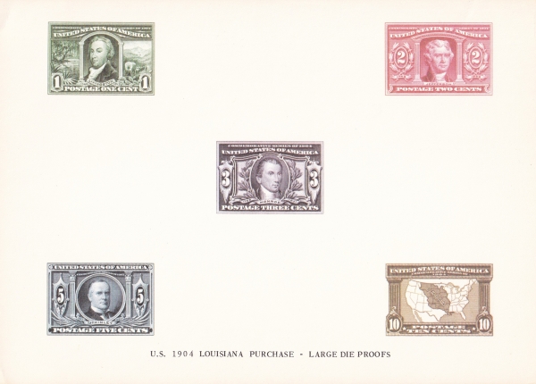 U.S. 1904 LOUISIANA PURCHASE-LARGE DIE PROOFS-EDUCARD-1972