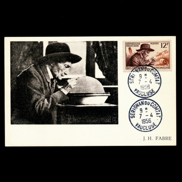 FRANCE()-߽øī(MAXIMUM CARD)-#790-12f-JEAN HENRI FABRE,ENTOMOLOGY(Ӹ ĺ긣)-1956.4.7