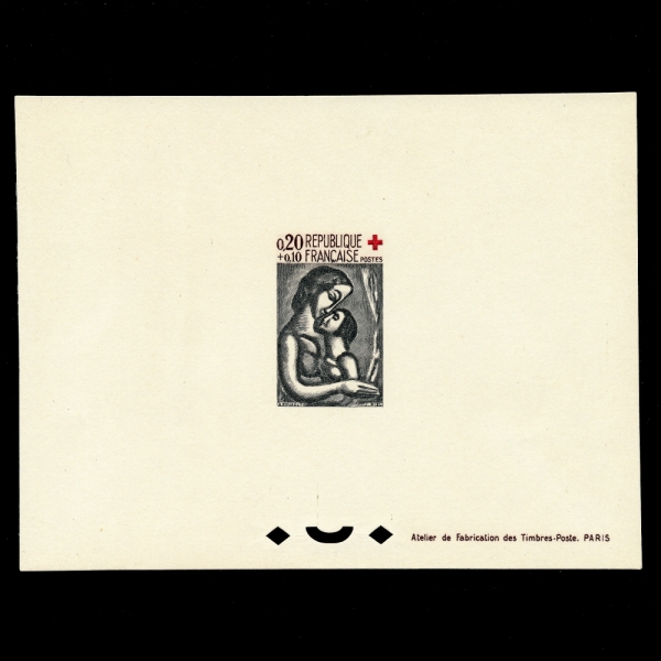 FRANCE()-DELUXE SHEET-#B356-20+10c-LOVE BY ROUAULT( Ʈ)-1961.12.2