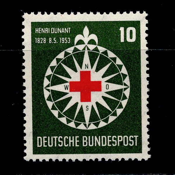 GERMANY()-BOOKLET-#696-10pf-RED CROSS,COMPASS(,ħ)-1953.5.8