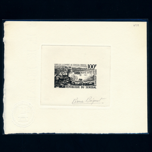 SENEGAL(װ)-DIE PROOF-#C41-100f-SHORE OF GAMBIA RIVER IN EASTERN SENEGAL(ؾ)-1965.2.27