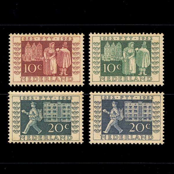 NETHERLANDS(״)-#336~9(4)-LETTER,POSTMAN(, ޺)-1952.6.28