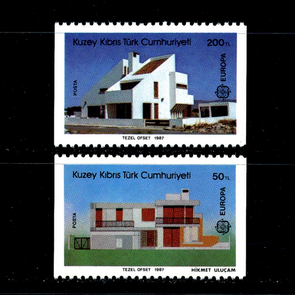 TURKISH REPUBLIC OF NORTHERN CYPRUS(Űν Ϻ)-#204~5(2)-EUROPA()-1987.6.30