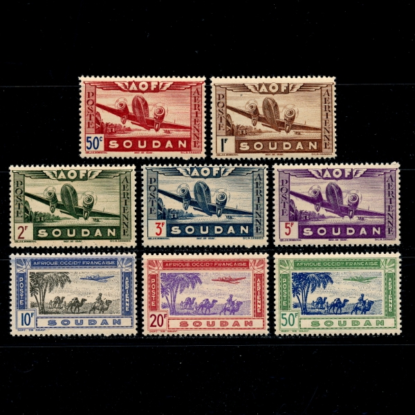 SUDAN()-#C6~13(8)-PLANE,CAMEL RIDERS(,Ÿ  )-1942.10.19