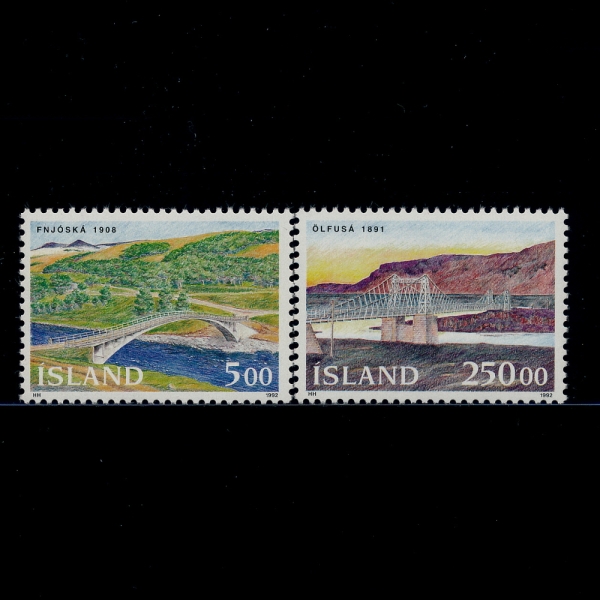 ICELAND(̽)-#754~5(2)-BRIDGES()-1992.10.9