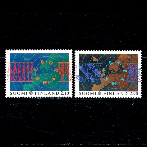 FINLAND(ɶ)-#866~7(2)-EUROPA()-1991.6.7