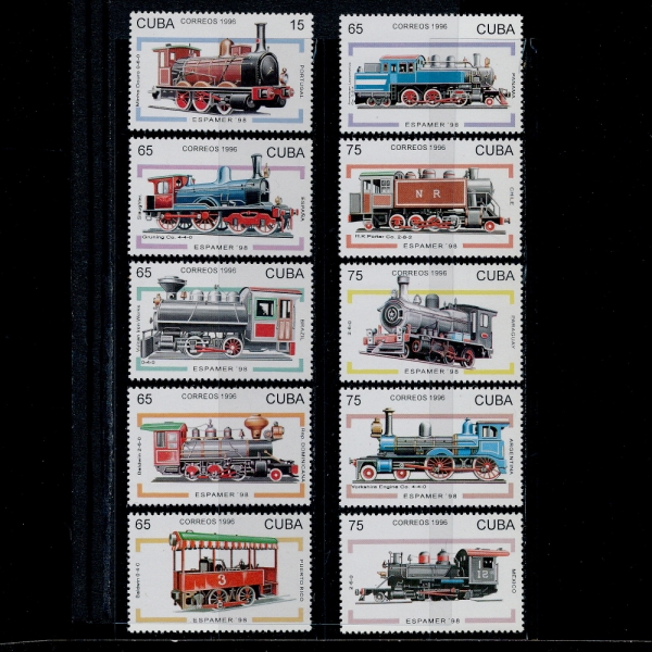 CUBA()-#3789~3798(10)-LOCOMOTIVES()-1996.12.30