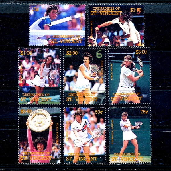 ST.VINCENT GRENADINES(Ʈ Ʈ ׷)-#614~622(8)-TENNIS(״Ͻ)-1988.7.29